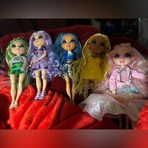 Lot of 5 Rainbow high  Dolls